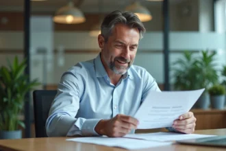 Homme d'affaires en tenue décontractée au bureau